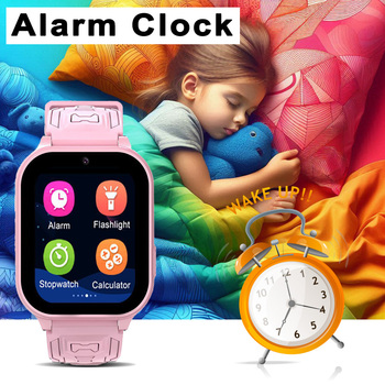Blavec Smartwatch K-02 Kids Voice Call / GPS / 4G / SOS (SWK02-P) różowy