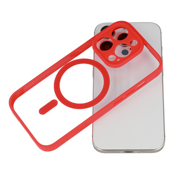 Acrylic Color Magsafe Case do Iphone 16 Plus czerwony