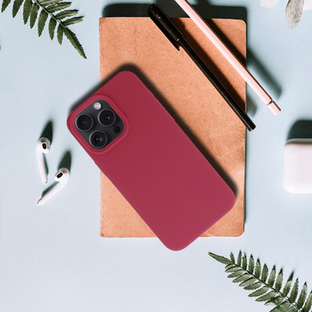 Silicone Lite Case do Iphone 16 bordowy