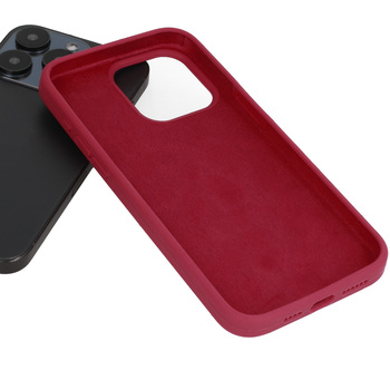 Silicone Lite Case do Iphone 16 Pro Max bordowy