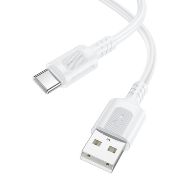 Borofone Kabel BX111 Feliz - USB na Typ C - 3A 1 metr biały