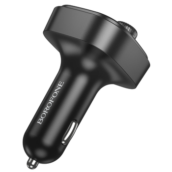 Borofone Transmiter FM BC59 Heroic MP3, Bluetooth - 2xUSB + Typ C - czarny