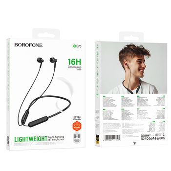 Borofone Słuchawki sportowe BE70 Light bluetooth czarne