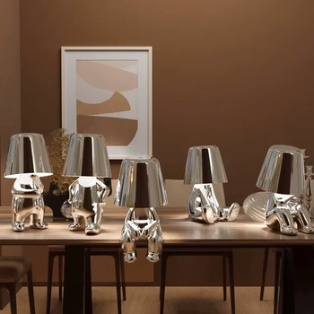 Lampka nocna Silver Man wzór E