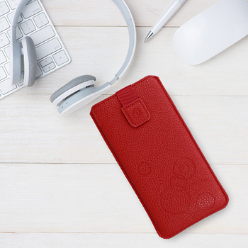 Kieszonka WONDER Deko (ROZMIAR L) do Iphone 13 Mini/12 Mini/SE 2020/2022/7/8 czerwona