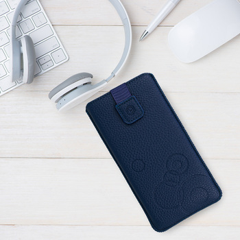 Kieszonka WONDER Deko (ROZMIAR XXL) do Samsung S25 Ultra/S24 Ultra/M35/M23/A16 5G/Xiaomi Redmi 14C granatowa