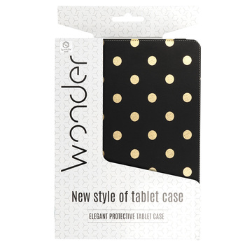 Wonder Canvas Tablet Case 13 cali groszki złote