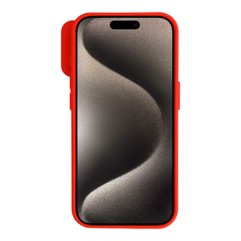 Camshield Soft do Iphone 15 Pro Max Czerwony