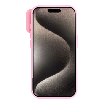 Camshield Soft do Iphone 15 Pro Max Jasnoróżowy
