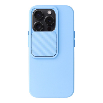Camshield Soft do Iphone 15 Pro Max Jasnoniebieski