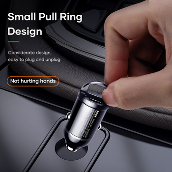 Rock Car charger H18 Mini - USB + Type C - 30W 3A black