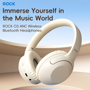 Rock Headphones O3 ANC bluetooth beige
