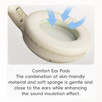 Rock Headphones O3 ANC bluetooth beige