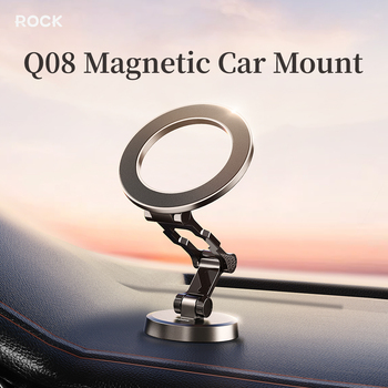 Rock Uchwyt samochodowy magnetyczny Q08 Ring przyklejany do deski czarny
