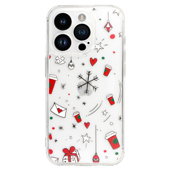TEL PROTECT Christmas Clear Case do Iphone 14 Pro Wzór 3