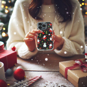 TEL PROTECT Christmas Clear Case do Iphone 16 Wzór 1