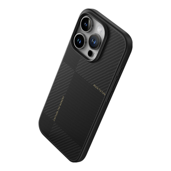 Rock Ultra Thin Aramid Fiber Kevlar 600D Case for Iphone 16 Pro Max black