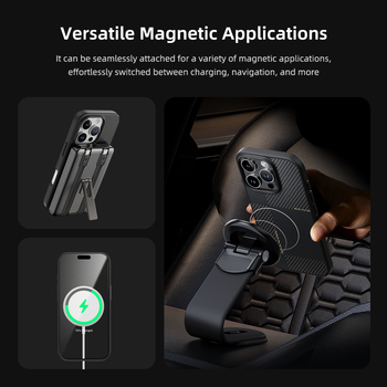 Rock Ultra Thin Aramid Fiber Kevlar 600D Case for Iphone 16 Pro Max black