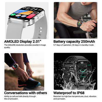 Blavec Smartwatch W-18 Hellia HD AMOLED Voice Call (SWW18-P) różowy