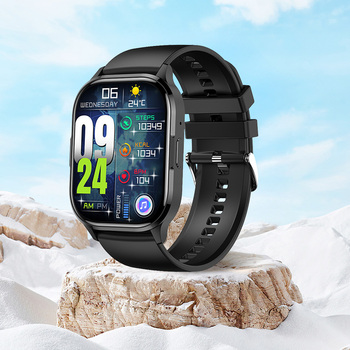 Blavec Smartwatch W-18 Hellia HD AMOLED Voice Call (SWW18-B) czarny