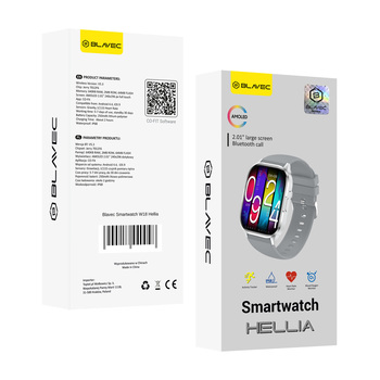 Blavec Smartwatch W-18 Hellia HD AMOLED Voice Call (SWW18-G) szary