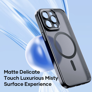 Rock Guard Touch Matte Series Magnetic Case for Iphone 16 Plus black