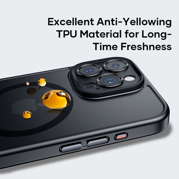 Rock Guard Touch Matte Series Magnetic Case for Iphone 16 Pro black