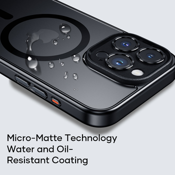 Rock Guard Touch Matte Series Magnetic Case for Iphone 16 Pro Max black