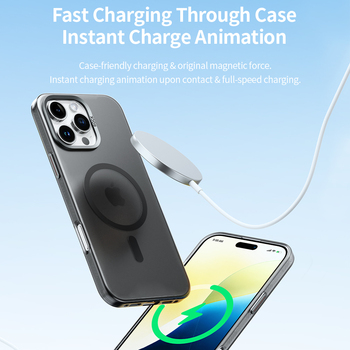 Rock Matte Series Magnetic Case for Iphone 16 Pro Max gold