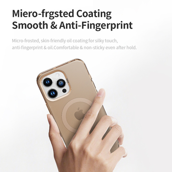 Rock Matte Series Magnetic Case for Iphone 16 Pro black
