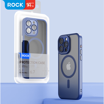 Rock Guard Touch Matte Series Magnetic Case for Iphone 15 Pro Max grey