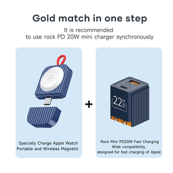 Rock Ładowarka indukcyjna W26 - Typ C - do Apple Watch 2,5W biała
