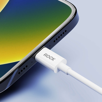 Rock Cable Simple Series - USB to Lightning - 2,4A 2 metres white