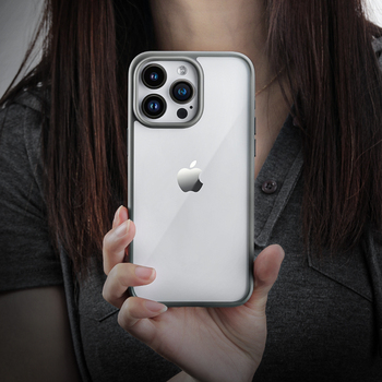 Rock Guard Series Case for Iphone 16 Plus transparent-black