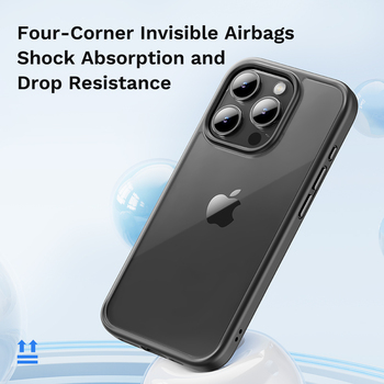 Rock Guard Series Case for Iphone 16 transparent-black