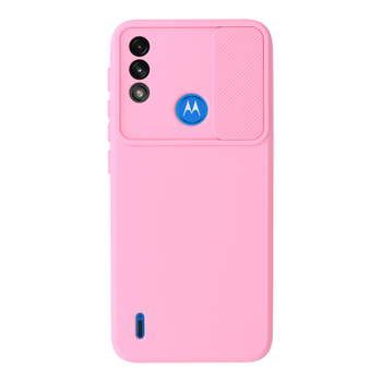 Camshield Soft do Motorola Moto E7 Power/E7i Power Jasnoróżowy