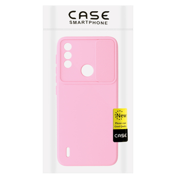 Camshield Soft do Motorola Moto E7 Power/E7i Power Jasnoróżowy