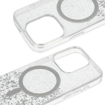 Tel Protect Moonlite Magsafe Case do Iphone 14 Pro srebrny clear