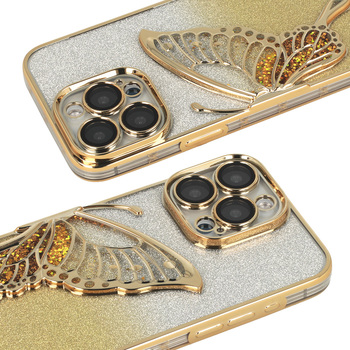 Tel Protect Butterfly Water Case for Iphone 16 Pro gold