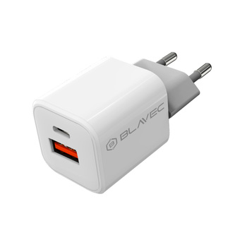 Blavec Ładowarka sieciowa BC-4 GaN - USB + Typ C - PD QC 35W 3A (TCBC4G-UCW353A) biała