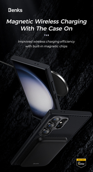 Benks Magnetic Armor Pro Kevlar Case 600D (0041) for Samsung Galaxy S24 Plus black
