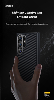Benks Magnetic Armor Pro Kevlar Case 600D (0040) for Samsung Galaxy S24 black