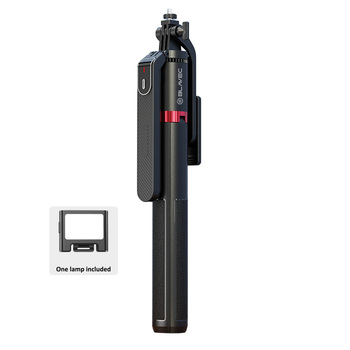 Blavec Selfie Stick Aluminium Fusion P-08 tripod + pilot + 1 lampa 2,2 metra (SSFP08-TR1LB22) czarny