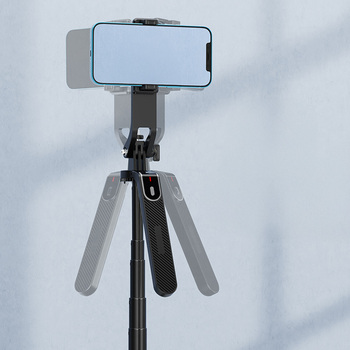 Blavec Selfie Stick Aluminium Fusion P-08 tripod + pilot + 1 lampa 2,2 metra (SSFP08-TR1LB22) czarny