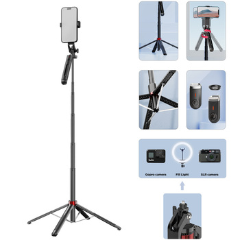 Blavec Selfie Stick Aluminium Fusion P-09 tripod + pilot 1,8 metra (SSFP09-TRB18) czarny