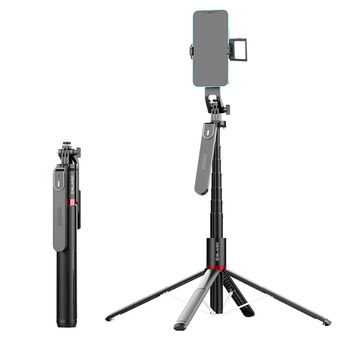 Blavec Selfie Stick Aluminium Fusion P-08 tripod + pilot + 1 lampa 2,2 metra (SSFP08-TR1LB22) czarny