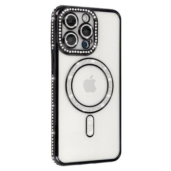 Bling Magsafe Case for Iphone 16 Pro black
