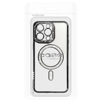 Bling Magsafe Case for Iphone 16 Pro black