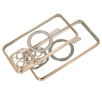 Bling Magsafe Case do Iphone 16 Pro Max złoty