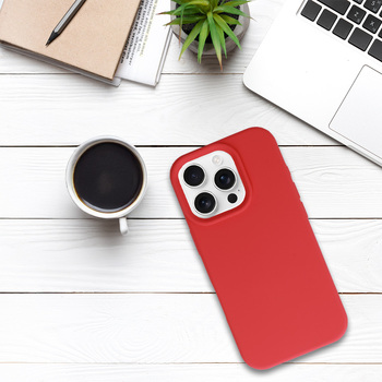 Tel Protect Silicone Premium do Iphone 16 Pro koralowy